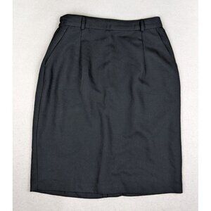 Jaclyn Smith Women's Skirt Black Pencil Straight Business Career Size 14